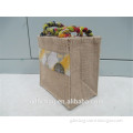 Custom Wholesale Foldable Reusable Linen Shopping Bag